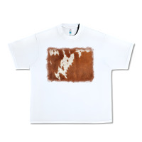 White cowhide background Urban Heavy Tee - AdoDesignShop