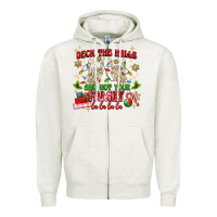 Deck The Halls And Not Your Family Zipper Hoodie | Teevron