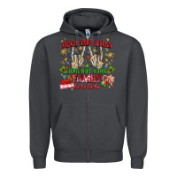 Smoke deck the halls and not your family Zipper Hoodie - MaliasSmallBusiness