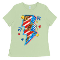Matcha America lightning bolt Ladies Tee - texasbilliewilder