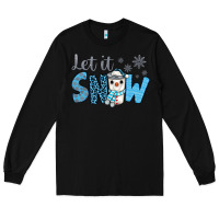 Black let it snow snowman coffee Long Sleeve Tee - JahusDesignShop
