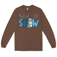 Chestnut let it snow snowman coffee Long Sleeve Tee - JahusDesignShop
