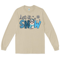 Mushroom let it snow snowman coffee Long Sleeve Tee - JahusDesignShop