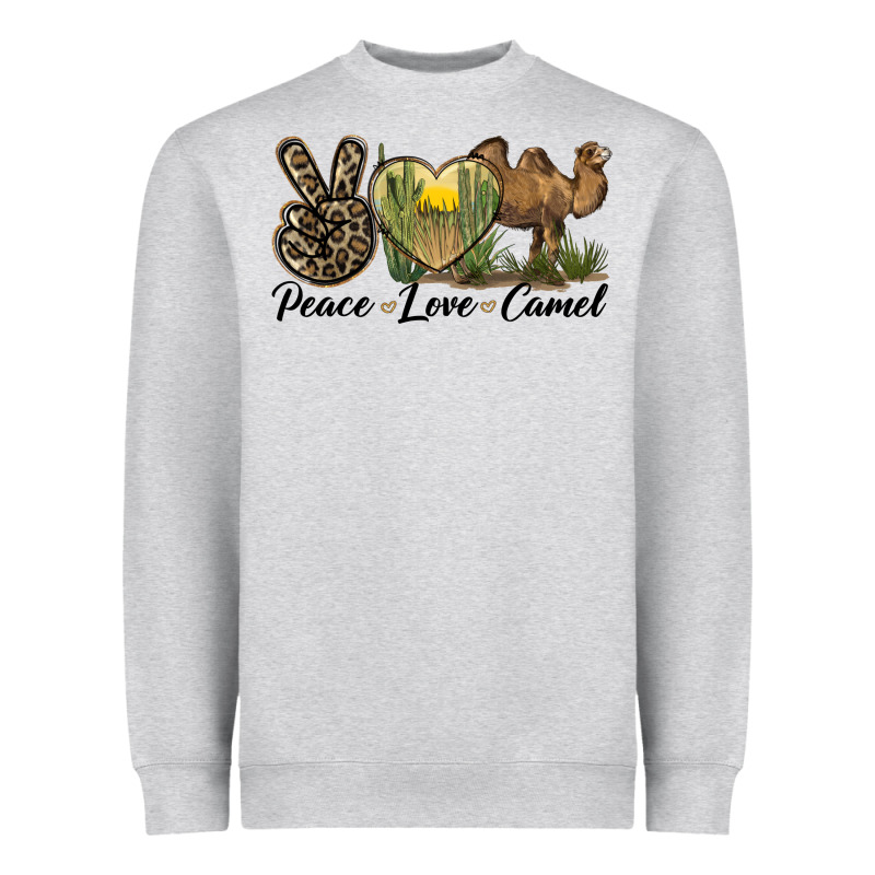 Peace Love Camel Heavyweight Sweatshirt by LillyAllenDesigns | Teevron