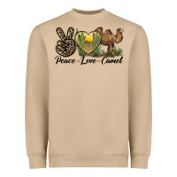 Mushroom peace love camel Heavyweight Sweatshirt - LillyAllenDesigns