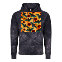 Cloud Black halloween bat and roses seamless pattern Vintage Hoodie - BundleAndBundleShop