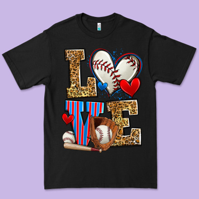 Love Baseball Premium Tee Designed By Zillion Design Studio