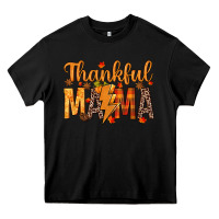 Black thankful mama Heavy Core Tee - texasbilliewilder