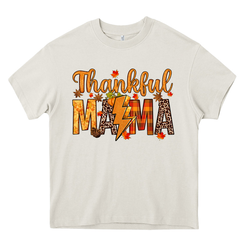 Thankful Mama Heavy Core Tee by texasbilliewilder | Teevron