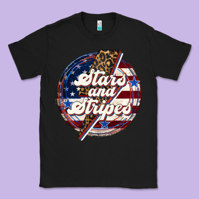 Western Stars And Stripes Classic Tee Designed By Lillyallendesigns