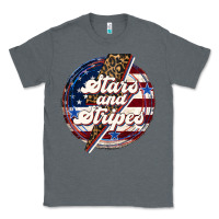 Charcoal Heather Western Stars and Stripes Classic Tee - LillyAllenDesigns