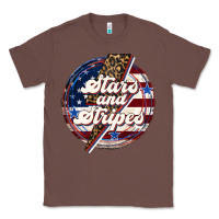 Chestnut Western Stars and Stripes Classic Tee - LillyAllenDesigns