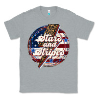 Heather Grey Western Stars and Stripes Classic Tee - LillyAllenDesigns