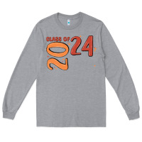 Heather Grey custom class of 2024 name of school font  super sn Long Sleeve Tee - MaliasSmallBusiness