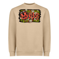Mushroom ladybug one background Heavyweight Sweatshirt - BarkalooDesign