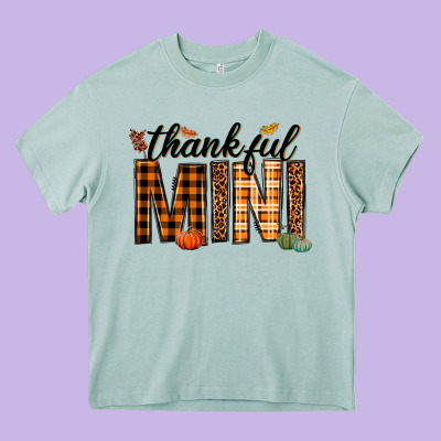 Thankful Mini Heavy Core Tee Designed By Texasbilliewilder