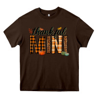 Chocolate Brown thankful mini Heavy Core Tee - texasbilliewilder