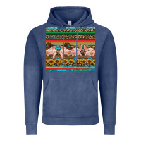 Vintage Denim western serape pigs Vintage Hoodie - RanaPortraitStore
