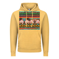 Vintage Mustard western serape pigs Vintage Hoodie - RanaPortraitStore