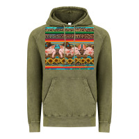 Vintage Olive western serape pigs Vintage Hoodie - RanaPortraitStore
