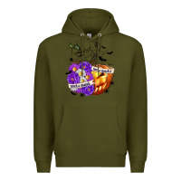 Army Green Sorta Sweet Sorta Spooky Premium Hoodie - texasbilliewilder