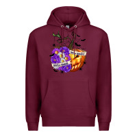 Burgundy Sorta Sweet Sorta Spooky Premium Hoodie - texasbilliewilder