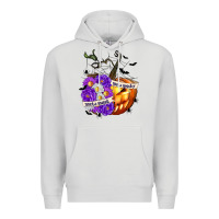 Dove Grey Sorta Sweet Sorta Spooky Premium Hoodie - texasbilliewilder