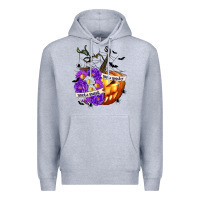 Heather Grey Sorta Sweet Sorta Spooky Premium Hoodie - texasbilliewilder