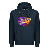 Navy Sorta Sweet Sorta Spooky Premium Hoodie - texasbilliewilder
