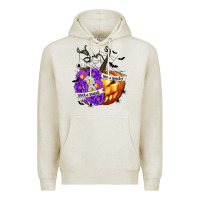 Oatmeal Heather Sorta Sweet Sorta Spooky Premium Hoodie - texasbilliewilder