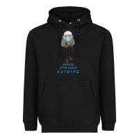 Black Bernie it's Cold Outside Heavyweight Hoodie - Bettercallsaul