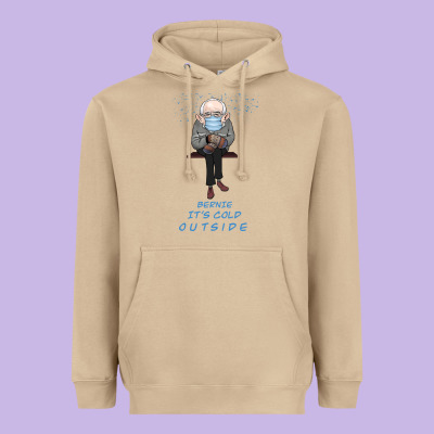 Bernie It's Cold Outside Heavyweight Hoodie Designed By Bettercallsaul