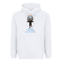 White Bernie it's Cold Outside Heavyweight Hoodie - Bettercallsaul