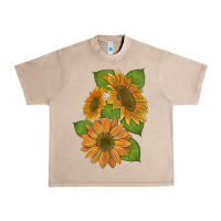 French Oak sunflowers Urban Heavy Tee - Artiststas
