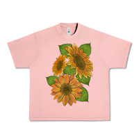 Salmon sunflowers Urban Heavy Tee - Artiststas