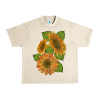 Sandshell sunflowers Urban Heavy Tee - Artiststas