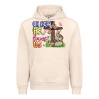 Sandshell Oh how he loves us Easter Day Urban Hoodie - CowGirlArtShop