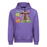 Tulip Oh how he loves us Easter Day Urban Hoodie - CowGirlArtShop