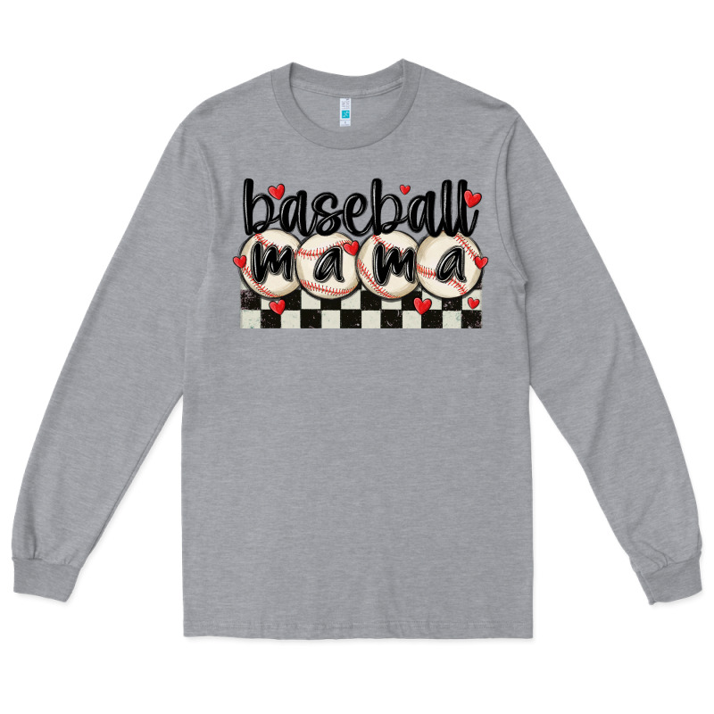 Baseball Mama Long Sleeve Tee by MaliasSmallBusiness | Teevron