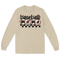 Mushroom baseball mama Long Sleeve Tee - MaliasSmallBusiness