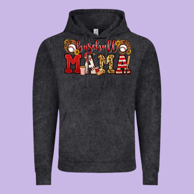 Baseball Mama Vintage Hoodie Designed By Jasminsmagicworld