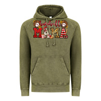 Vintage Olive baseball mama Vintage Hoodie - Jasminsmagicworld