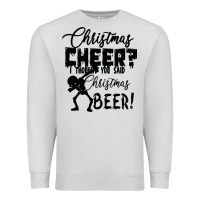 Dove Grey Christmas Cheer I Thought You Said Christmas Beer Premium Sweatshirt - Bettercallsaul