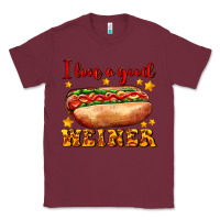 Burgundy i love a good weiner Classic Tee - AdoDesignShop