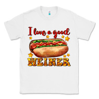 White i love a good weiner Classic Tee - AdoDesignShop