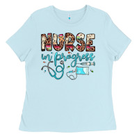 Baby Blue nurse in progress Ladies Tee - JahusDesignShop