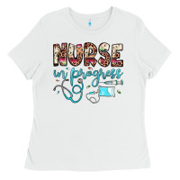 White nurse in progress Ladies Tee - JahusDesignShop