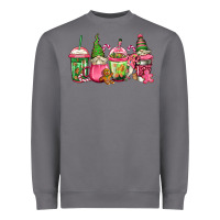 Storm pink christmas gnomes coffee cups Heavyweight Sweatshirt - Jasminsmagicworld
