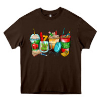 Chocolate Brown teacher coffee cups Heavy Core Tee - Zillion Design Studio