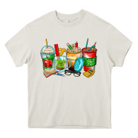 Cream teacher coffee cups Heavy Core Tee - Zillion Design Studio